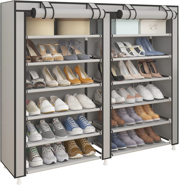 Shoe rack with cover